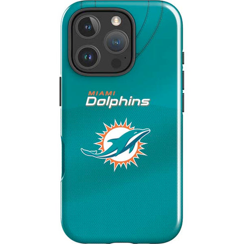 NFL Miami Dolphins Team Jersey iPhone 16 Pro Impact Case